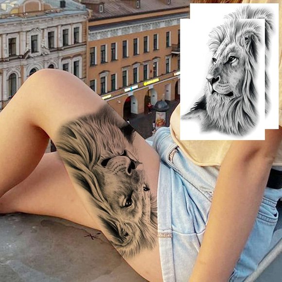 Temporary Tattoo Makeup Large Temporary Tattoos 82x59 Set Of 2